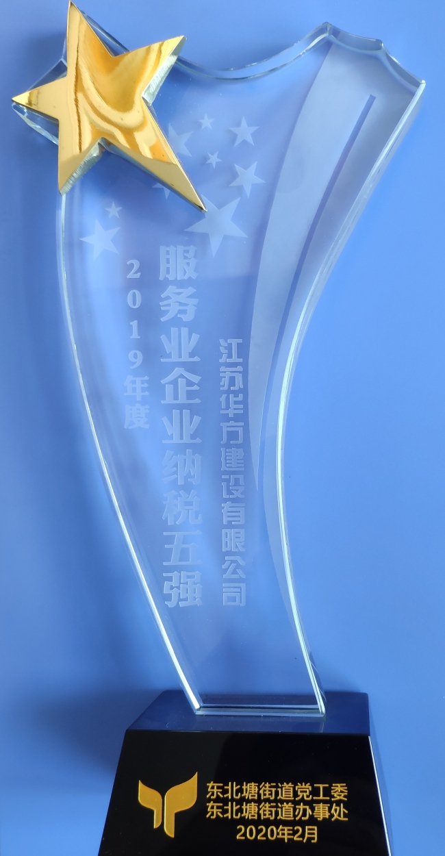 2019年度服務(wù)業(yè)企業(yè)納稅五強